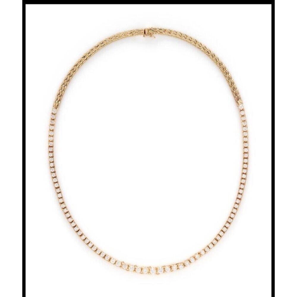 Bailey Banks Biddle 14k Diamond Tennis Necklace 6.5 cttw